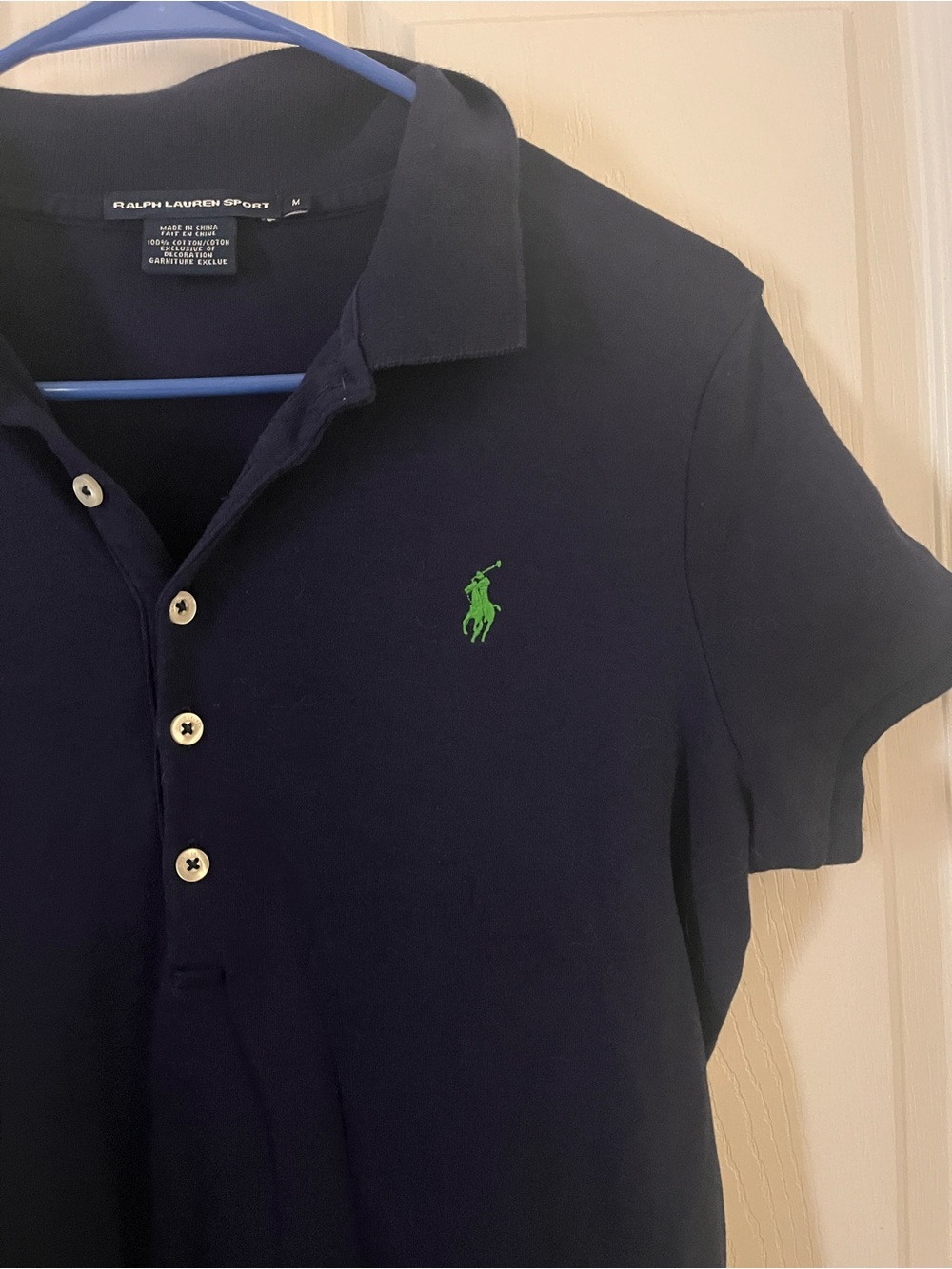 Ralph Lauren Navy Polo Dress with Green Pony Logo - Picture 2 of 4